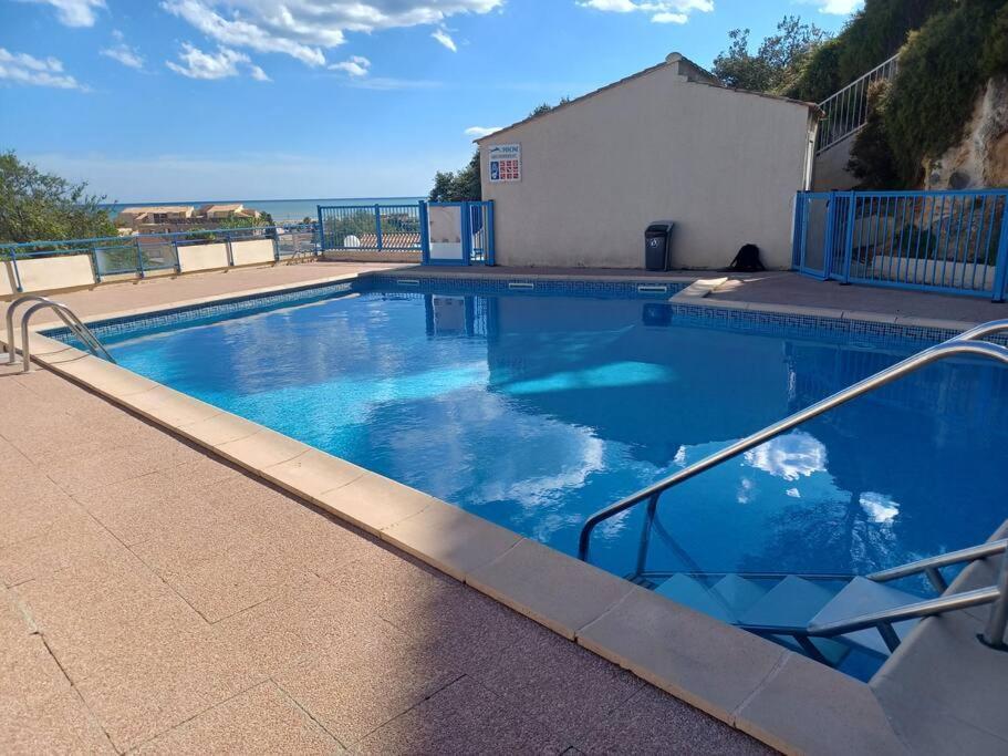 Plain-Pied, Terrasse, Piscine, Pleine Vue Mer, Plage A 6' A Pied, Parking, Wifi Fleury  Kültér fotó