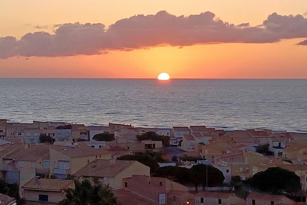 Plain-Pied, Terrasse, Piscine, Pleine Vue Mer, Plage A 6' A Pied, Parking, Wifi Fleury  Kültér fotó