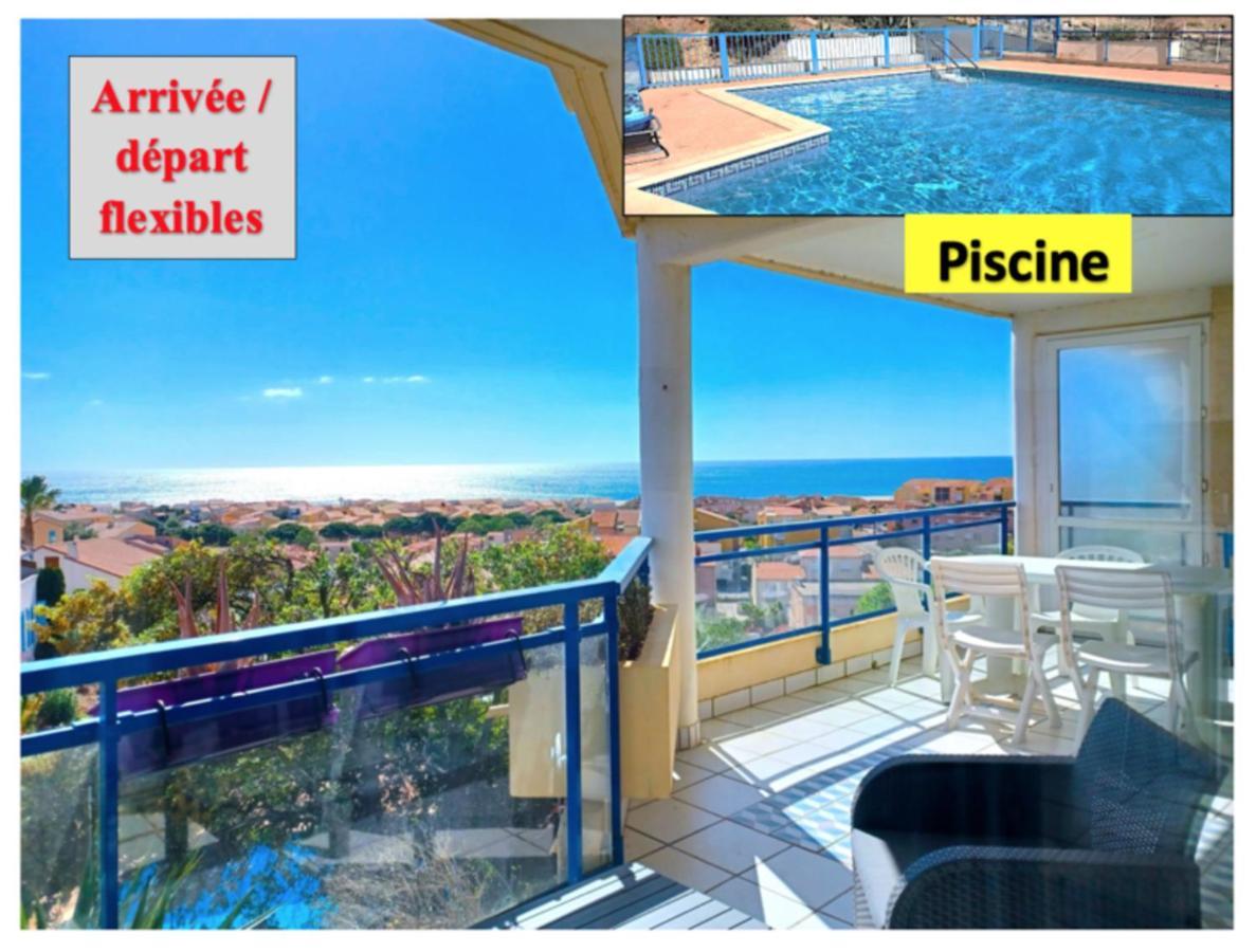 Plain-Pied, Terrasse, Piscine, Pleine Vue Mer, Plage A 6' A Pied, Parking, Wifi Fleury  Kültér fotó